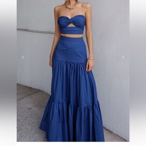 Sapphire Ayla Top and Ayla Maxi Skirt - RUNAWAY THE LABEL